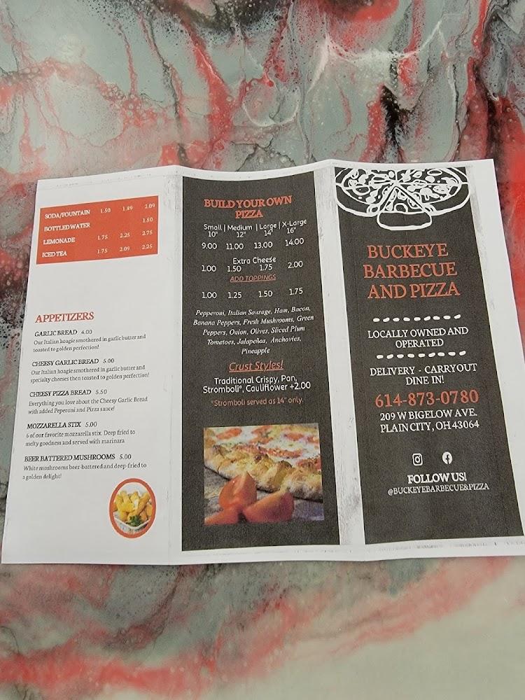 Buckeye Pizza Menu image 2